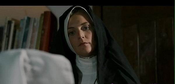  Lesbian nun gets fingered